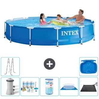 Intex Piscina Con Estructura Redonda - 366x76 Cm - 8-piezas S41745