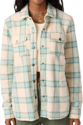 O'Neill Zuma High Pile Overshirt In Nile Blue