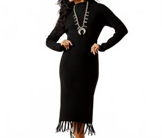 Ariat Alicia Midi Sweater Dress In Black
