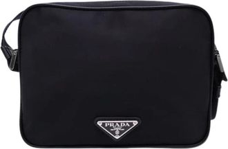Prada Pre-owned 2Vh 144 Schoudertas - Heren - Vintage Schoudertas - Zwart - ONE Size - Nylon - Vintage