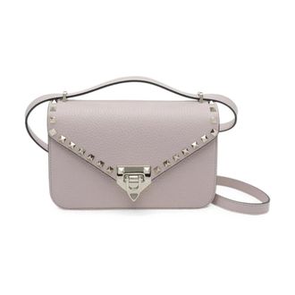 Valentino Garavani Rockstud Small Suede Shoulder Bag - female - Valentino Garavani - Handbags - Pink - ONE SIZE - Bags