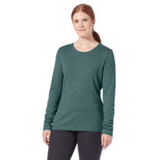 Royal Robbins Womens Vacationer Stripe Long-Sleeve T-Shirt Green XS