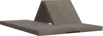 vidaXL Sof&aacute; Cama Plegable 140 X 67 X 15 Cm Gris Claro Vidaxl