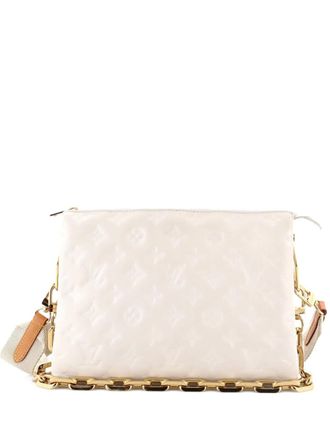 Louis Vuitton Coussin Bag Monogram Embossed Lambskin PM crossbody bag - Bianco