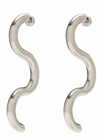 LADY GREY Womens Serpentine Earrings In Silver