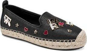 Karl Lagerfeld Malvie Espadrille Flat in Black at Nordstrom Rack, Size 8.5