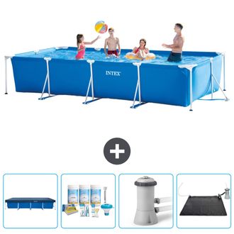 Intex Piscina Con Estructura Rectangular - 450x220x84 Cm - 7-piezas Scb4