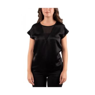 Pinko Pinko, Overhemden, Dames, Zwart, L, Polyester, Damesblouse in trendy stijl
