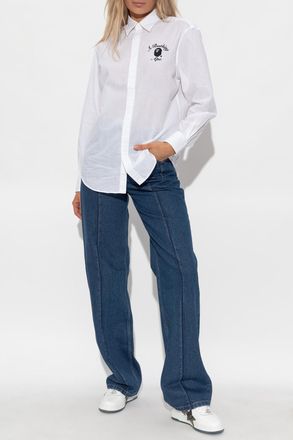 A Bathing Ape Shirt With Logo, Womens, White