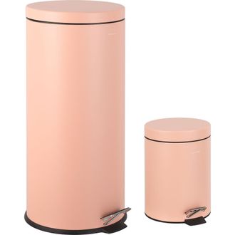 Happimess Oscar 8-Gallon Step-Open Trash Can with FREE Mini Trash Can in Flamingo Pink at Nordstrom