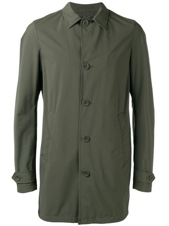 Herno buttoned short coat - Verde