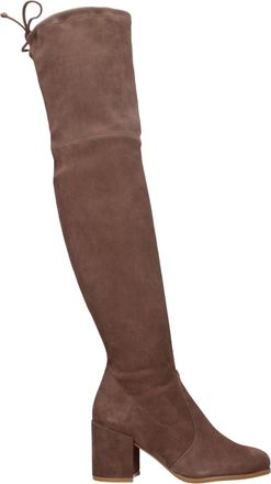 Stuart Weitzman Womens Lora Lift Suede Overtheknee Boot - Brown Leather - Size 35.5 EU/IT