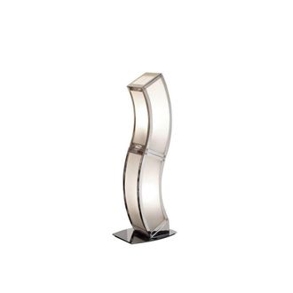 Netlighting Duna E27 Table Lamp 2 Light E27 Polished Chrome White Acrylic in Silver