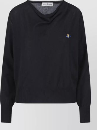 Vivienne Westwood knit sweater crew neck embroidered detail