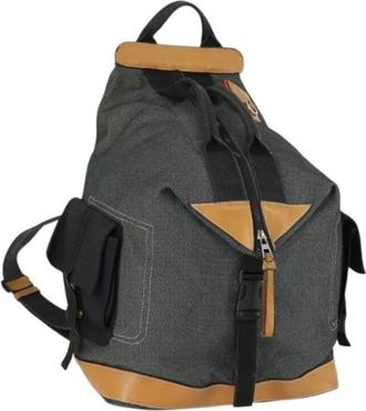 Loewe Pre-owned Backpacks, female, Gray, Size: ONE SIZE Pre-owned Canvas Backpack