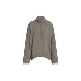 Alberta Ferretti Dames, Truien, Grijs, Maat: M Kasjmier