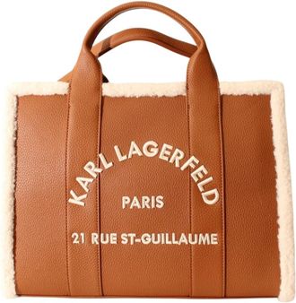 Karl Lagerfeld Borsa a mano Liszt - - Bags - Donna - Marrone - ONE SIZE