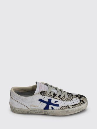 Premiata Sneakers David in pelle con inserti effetto pitone e crackl&egrave;