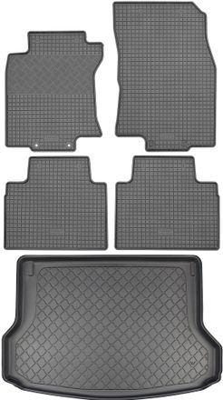 OEM Nissan X-trail T32 Iii Suv (5 Puertas) Desde Septiembre De 2017. Juego: Alfombrillas De Goma Para Coche + Alfombrilla Para Maletero