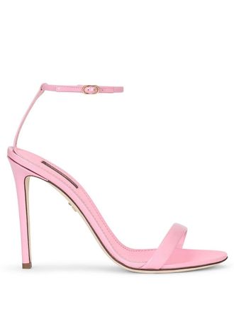 Dolce & Gabbana patent leather sandals - women - Calf Leather/Leather/Leather - 41 - Pink