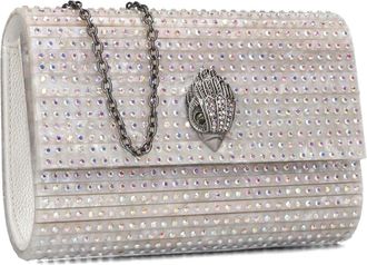 Kurt Geiger Tassen, Dames, Beige, ONE Size, Wol, Beige Party Eagle Clutch voor herfst/winter