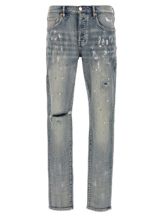 Purple Lila schlanke Fit Jeans