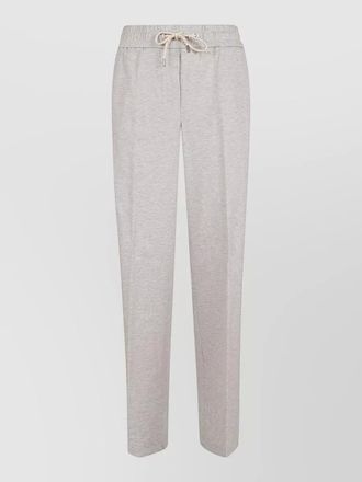 PESERICO cotton light fleece trousers side stripe