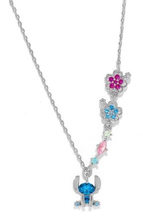 Girls Crew x Disney Stitch Pendant Necklace in Silver at Nordstrom