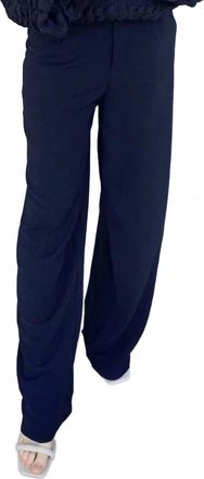 Entro Wide Leg Dress Pants In Black