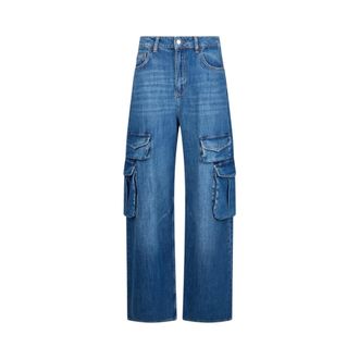 Liu Jo Loose-fit Jeans, female, Blue, Size: W26 Cargo Jeans