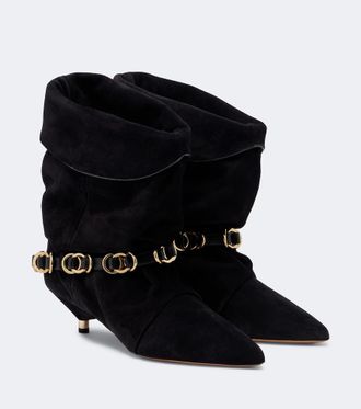 Isabel Marant Edrik embellished suede ankle boots