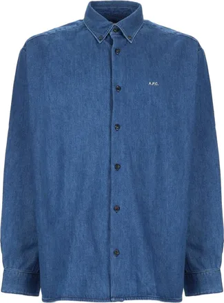 A.P.C. Mathias Premium Denim Boxy Shirt