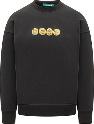 Barrow Black Crew Neck Sweatshirt