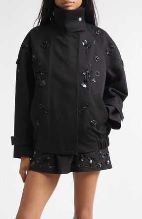 Golden Goose Journey Short Trench Coat in Black at Nordstrom, Size 0 Us