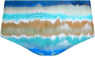 Amir Slama Costume da bagno con fantasia tie dye - Blu