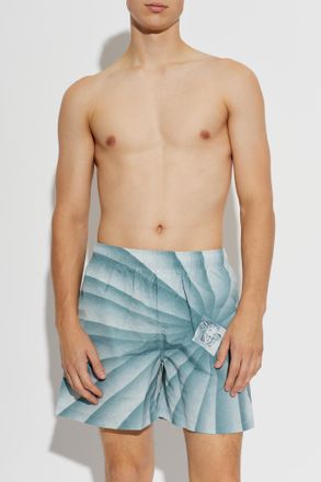 Versace Swim Shorts With Medusa Head, Mens, Blue