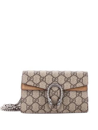 Gucci Dionysus Bag GG Coated Canvas Super Mini crossbody bag - Marrone