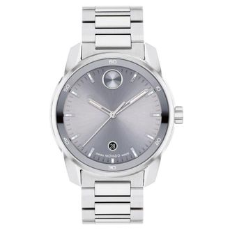 Movado Bold Verso Quartz Grey Dial Mens Watch 3601204