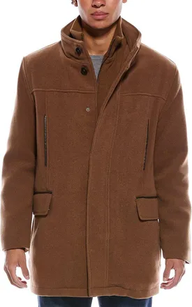 Cole Haan Wool-Blend Car Coat