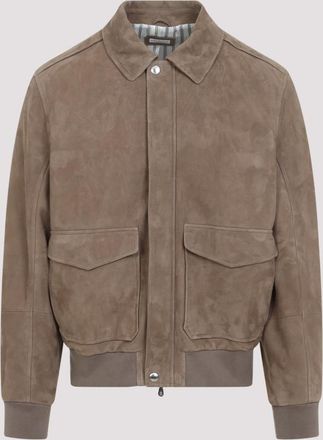 Brunello Cucinelli Light Brown Suede Jacket
