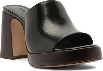 Schutz Rowan Platform Sandal in Black/black at Nordstrom, Size 7.5