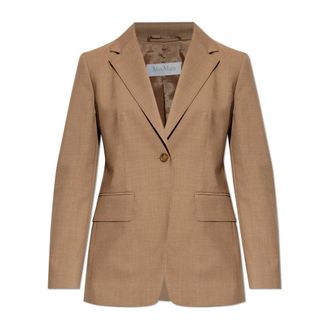 Max Mara Blazers, female, Brown, Size: 2XS Circense Wool Blazer