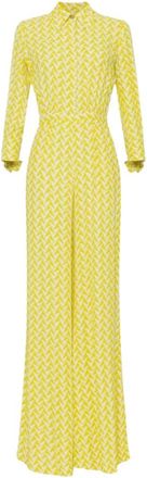 Elisabetta Franchi Jumpsuit - Dames - Jumpsuits - Geel - S - Jumpsuits & Playsuits