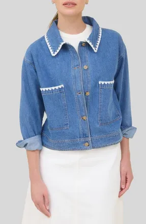 ZOE AND CLAIRE Denim Jacket at Nordstrom, Size Large