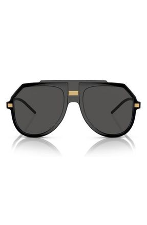 Dolce & Gabbana 50mm Pilot Sunglasses in Black at Nordstrom