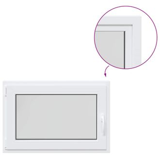 vidaXL Ventana De S&oacute;tano Risor 90 X 55 Cm Pvc Y Vidrio Vidaxl