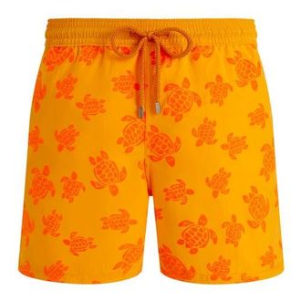 Vilebrequin Men Swim Shorts Flocked Rondes Des Tortues in Mango at Nordstrom, Size Xx-Large