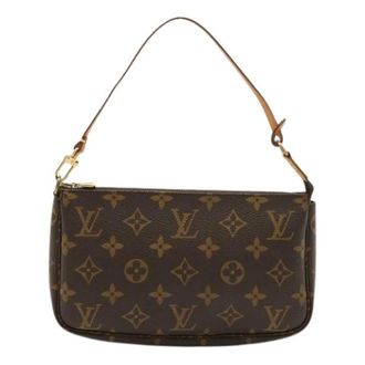 Louis Vuitton Pre-owned Mini Bags, female, Brown, Size: ONE SIZE Pre-owned Monogram Pochette Accessoire M51980