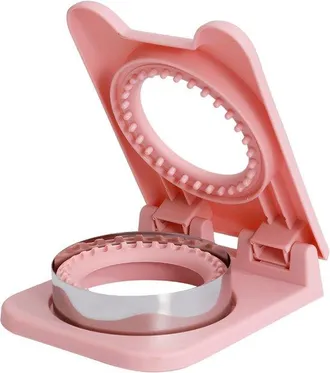 OEM Molde Para S&aacute;ndwiches, M&aacute;quina Para Hacer S&aacute;ndwiches, Cortadores De S&aacute;ndwiches, Cortador De S&aacute;ndwiches Sin Corteza, Color Rosa, Forma Redonda
