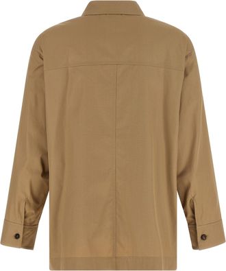 Max Mara Womens Beige Cotton Blouse